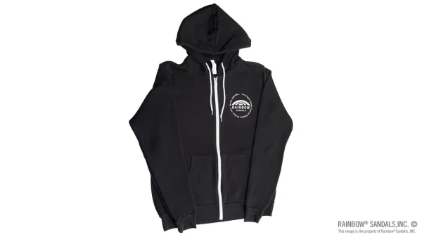 Unisex Sweatshirt with Circle Logo on Front and Back