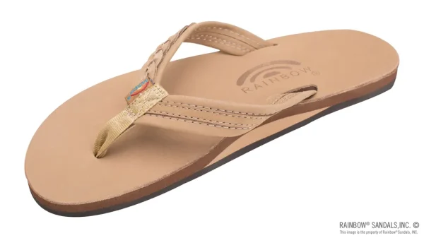 The Madison – Single Layer Arch Support with a Braid on a 3/4″ Medium Rolled Strap