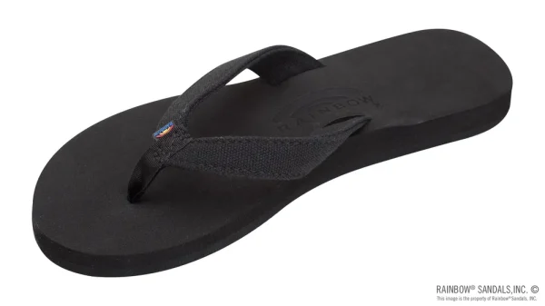 The Bella – Soft Top Black Tapered Canvas Strap